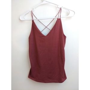 Gaze Crossed Back Tank Top